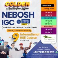 Green World’s Golden September offer on NEBOSH IGC